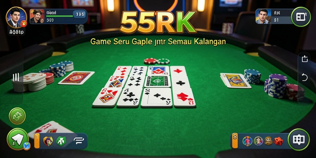 Screenshot gameplay Gaple yang seru dan interaktif.