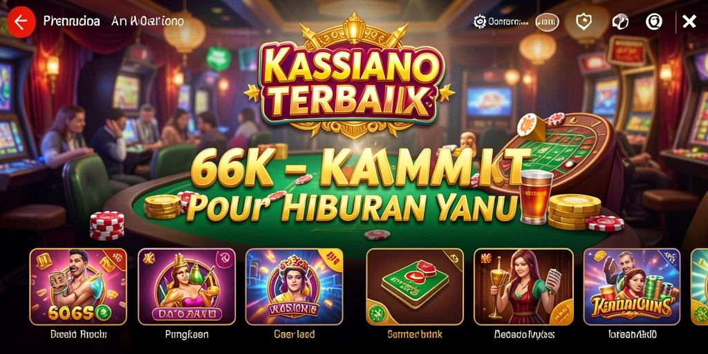 Tampilan screenshot dari gameplay seru 66K di Kasino.