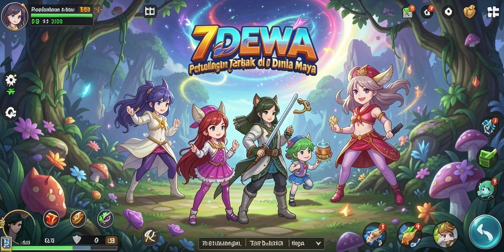 Tampilan gameplay seru di dunia Anime menantang.