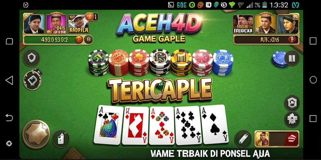 Screenshot gameplay ACEH4D menampilkan suasana bermain Gaple yang seru.