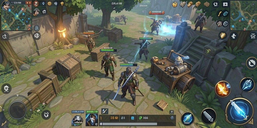 Tampilan gameplay menarik dari CORLA188 yang mengasah strategi.
