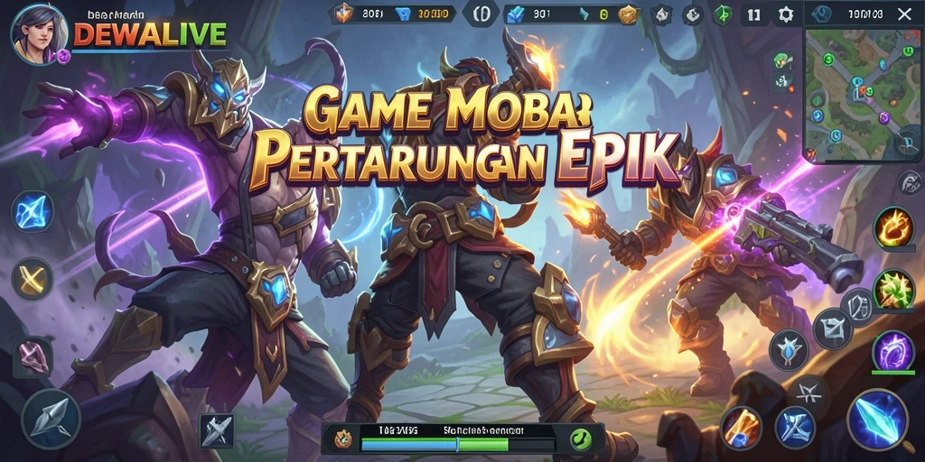 Tampilan gameplay seru di DEWALIVE dengan karakter unik.