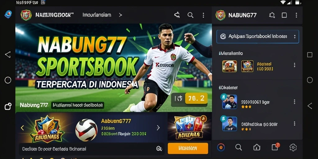 Tampilan dinamis dan interaktif dari gameplay Sportsbook NABUNG77.