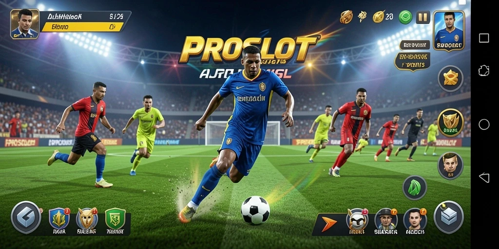Tampilan menarik dari gameplay PROSLOT dengan aksi olahraga nyata.