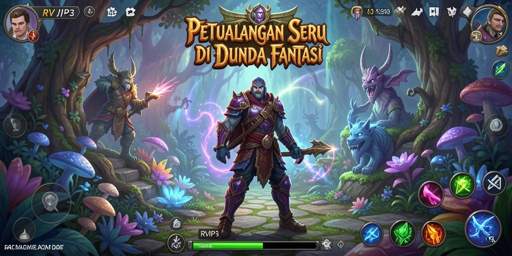 Tampilan gameplay RVIP3 dengan tantangan petualangan yang mendebarkan.