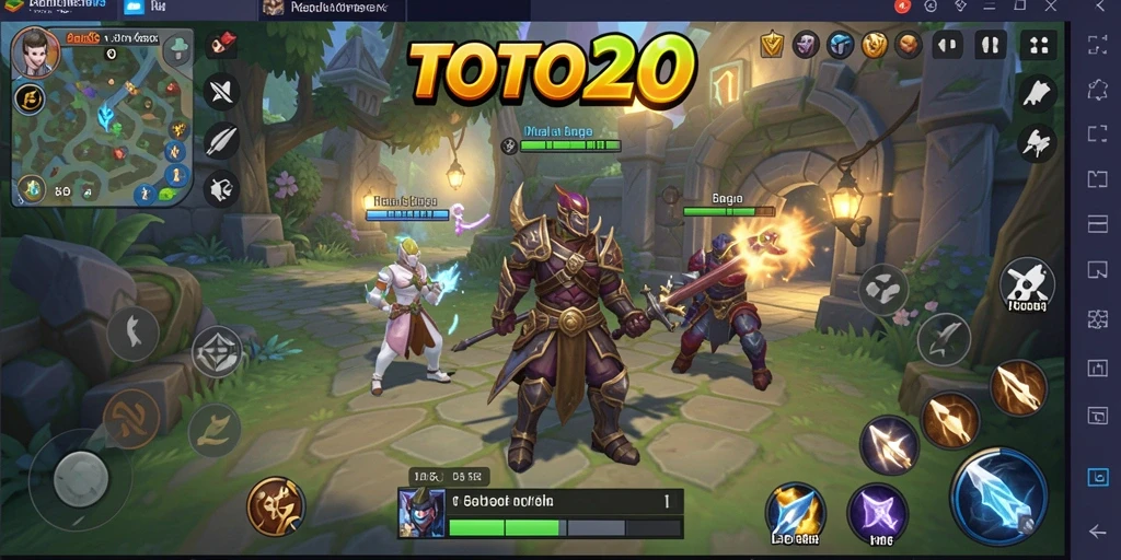Tampilan gameplay RPG TOTO20 yang penuh aksi dan petualangan.