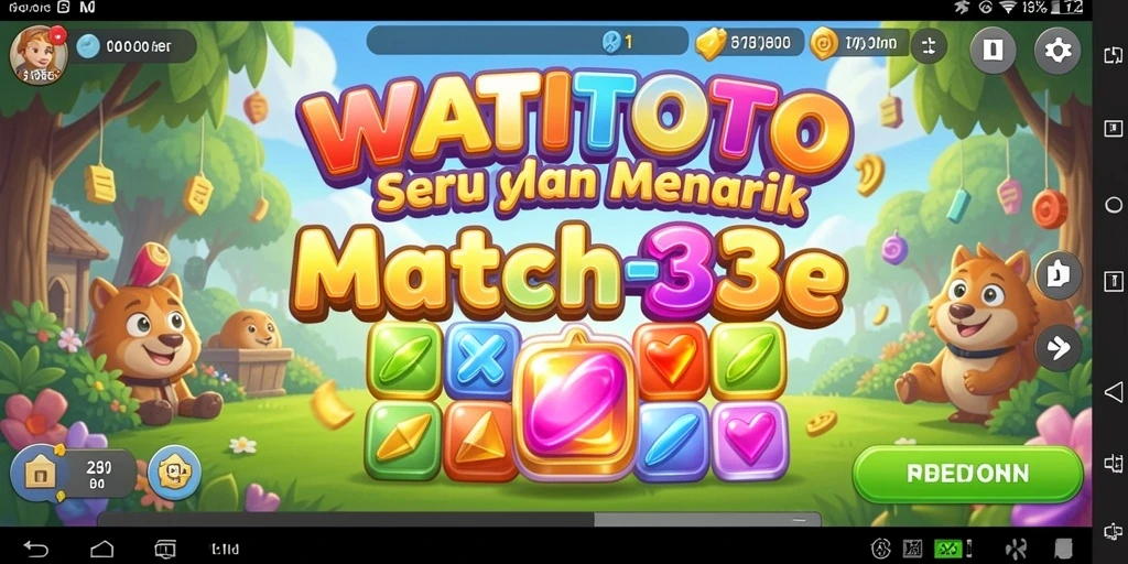 Gameplay WATITOTO yang penuh warna dan menarik.